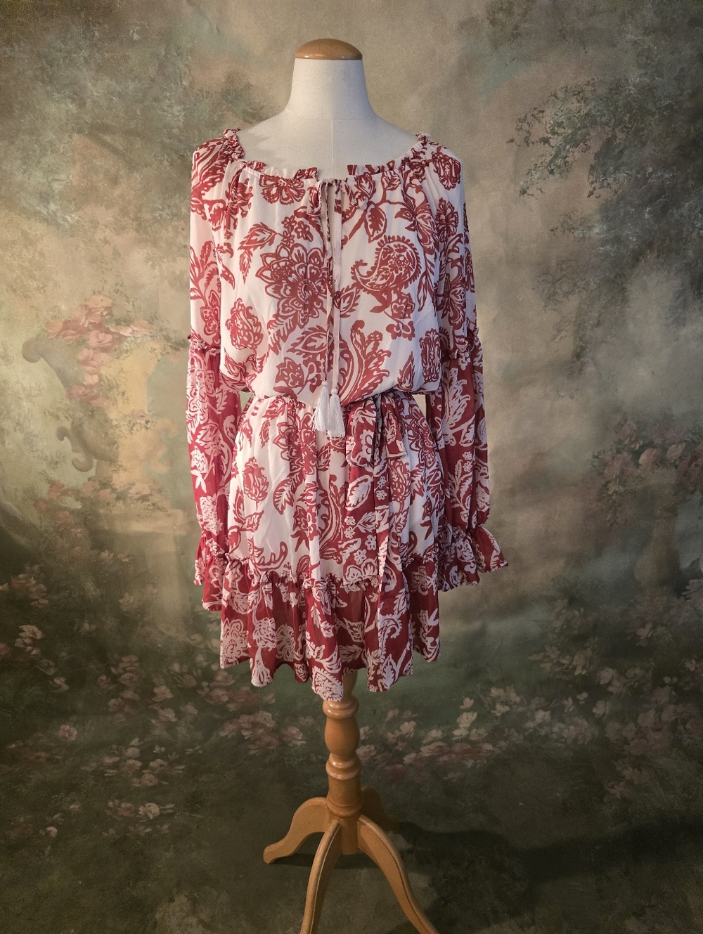 A. Calin Flying Tomato Walks At Sunset Paisley Mini Dress S
